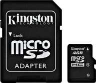 Kingston microSDHC 4GB Kit, Class 4