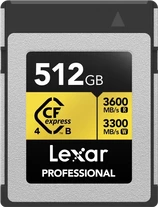 Lexar Professional GOLD R3600/W3300 CFexpress 4.0 Type B 512GB