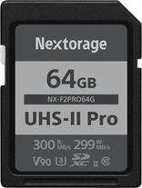 Nextorage NX-F2PRO R300/W299 SDXC 64GB, UHS-II U3, Class 10