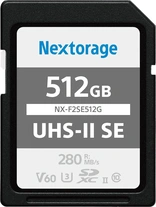 Nextorage NX-F2SE R280/W150 SDXC 512GB, UHS-II U3, Class 10