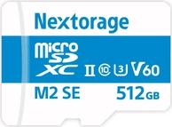 Nextorage NX-M2SE R280/W190 microSDXC 512GB, UHS-II U3, Class 10