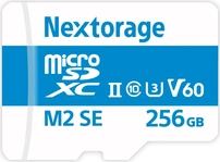 Nextorage NX-M2SE R280/W190 microSDXC 256GB, UHS-II U3, Class 10