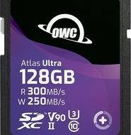 OWC Atlas Ultra R300/W250 SDXC 128GB, UHS-II U3, Class 10