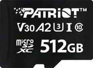 Patriot VX Series R90/W80 microSDXC 512GB, UHS-I U3, A2, Class 10