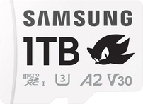 Samsung PRO Plus R180/W130 microSDXC 1TB Sonic the Hedgehog Kit, UHS-I U3, A2, Class 10