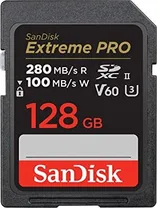 SanDisk Extreme PRO R280/W100 SDXC 128GB, UHS-II U3, Class 10