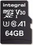 Integral Premium High Speed R100/W70 microSDXC 64GB Kit, UHS-I U3, A1, Class 10