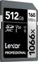 Lexar Professional 1066x Silver Series R160/W120 SDXC 512GB, UHS-I U3, Class 10