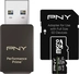 PNY Pro Elite Prime R200/W150 microSDXC 128GB USB-Kit, UHS-I U3, A2, Class 10