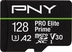 PNY Pro Elite Prime R200/W150 microSDXC 128GB USB-Kit, UHS-I U3, A2, Class 10