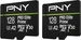 PNY Pro Elite Prime R200/W150 microSDXC 128GB Kit, 2er-Pack, UHS-I U3, A2, Class 10