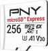 PNY microSD Express R890/W750 microSDXC Express 256GB, UHS-I U3, A1, Class 10, SD Express EX I