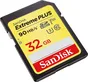 SanDisk Extreme PLUS R90/W60 SDHC 32GB, UHS-I U3, Class 10, 2er-Pack