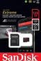 SanDisk Extreme R100 microSDXC 128GB Kit, UHS-I U3, A1, Class 10