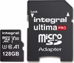 Integral Premium High Speed R100/W90 microSDXC 128GB Kit, UHS-I U3, A1, Class 10