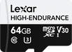 Lexar High-Endurance R100/W35 microSDXC 64GB, UHS-I U3, Class 10