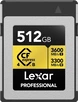 Lexar Professional GOLD R3600/W3300 CFexpress 4.0 Type B 512GB