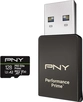 PNY Pro Elite Prime R200/W150 microSDXC 128GB USB-Kit, UHS-I U3, A2, Class 10