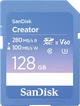 SanDisk Creator R280/W100 SDXC 128GB, UHS-II U3, Class 10