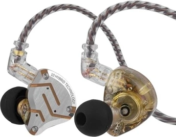 KZ ZS10 Pro з мікрофоном glare золотий