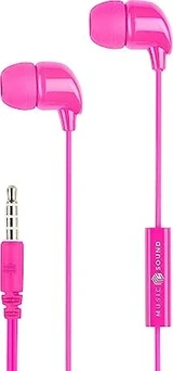 MusicSound colour in-ear 3.5mm jack рожевий