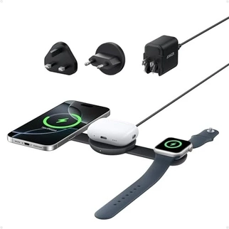 Anker MagGo бездротова зарядна станція (3-в-1, складна) black