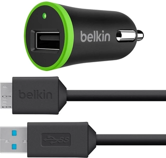 Belkin автомобільна зарядка + USB cable, 1x USB, 2.1A