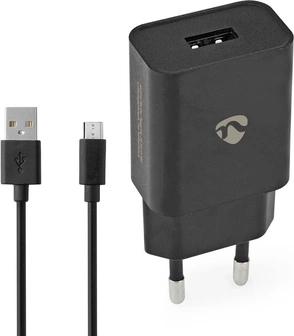 Nedis Charger 5W 1.0A USB-A з micro USB cable 1m black
