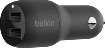 Belkin BoostCharge Dual USB-A автомобільна зарядка 24W black