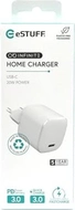 eSTUFF Home Charger USB-C PD 3A 20W EU white