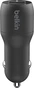 Belkin BoostCharge Dual USB-A автомобільна зарядка 24W + USB-A to micro USB black