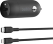 Belkin BoostCharge 30W USB-C автомобільна зарядка з USB-C/Lightning cable black